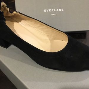 Everlane Day Heel Black Suede